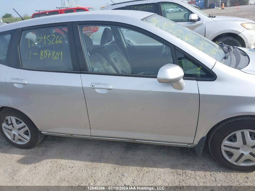 2007 Honda Fit VIN: JHMGD38477S807804 Lot: 12045266