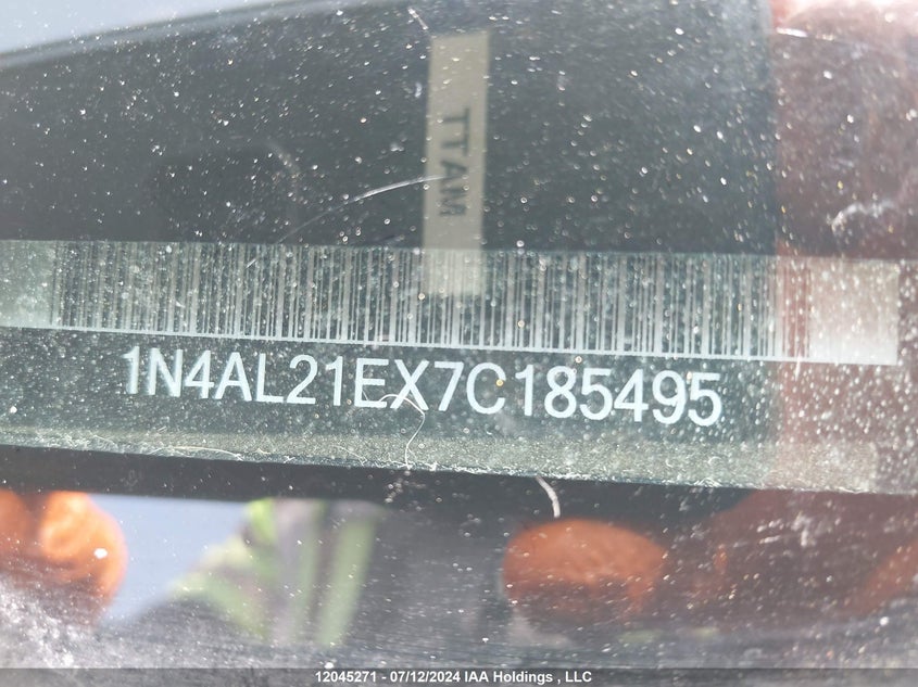 2007 Nissan Altima 2.5/2.5S VIN: 1N4AL21EX7C185495 Lot: 12045271