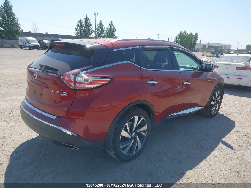 2015 Nissan Murano VIN: 5N1AZ2MH4FN246739 Lot: 12045280