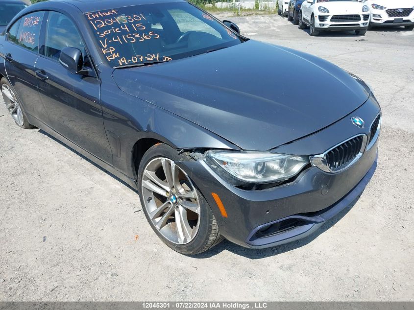 2015 BMW 4 Series VIN: WBA4A7C52FD415365 Lot: 12045301