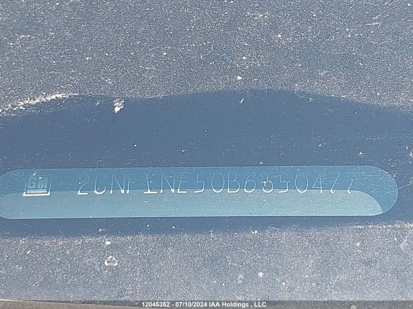 2011 Chevrolet Equinox VIN: 2CNFLNE50B6350477 Lot: 12045352