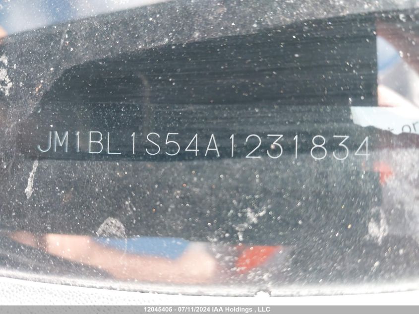 2010 Mazda Mazda3 VIN: JM1BL1S54A1231834 Lot: 12045405