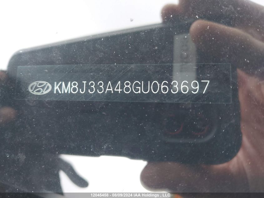 2016 Hyundai Tucson Premium VIN: KM8J33A48GU063697 Lot: 12045458