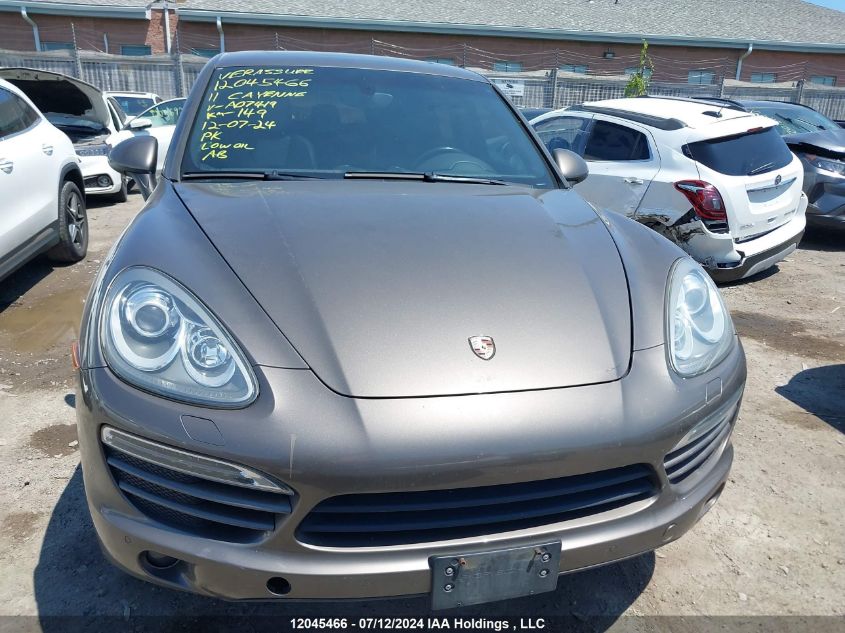 2011 Porsche Cayenne VIN: WP1AA2A28BLA07419 Lot: 12045466