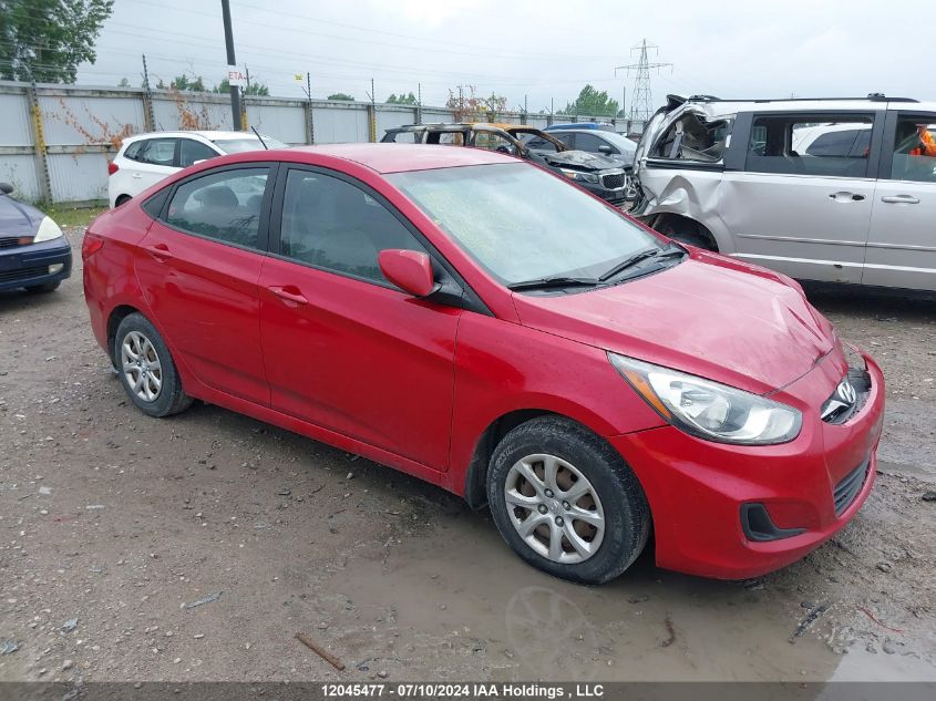 2013 Hyundai Accent Gl VIN: KMHCT4AE8DU431282 Lot: 12045477