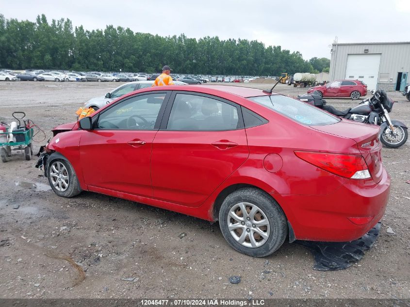 2013 Hyundai Accent Gl VIN: KMHCT4AE8DU431282 Lot: 12045477