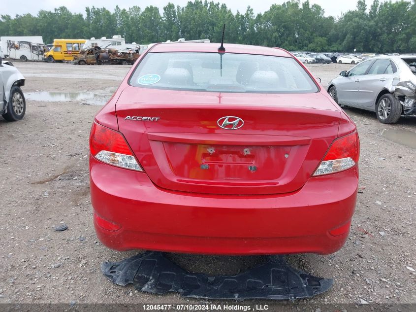 2013 Hyundai Accent Gl VIN: KMHCT4AE8DU431282 Lot: 12045477