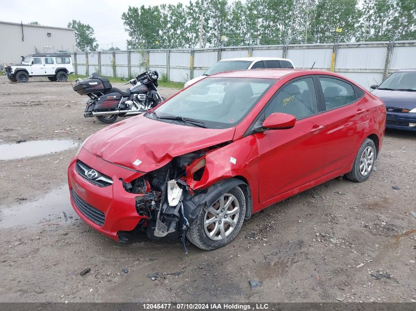 2013 Hyundai Accent Gl VIN: KMHCT4AE8DU431282 Lot: 12045477