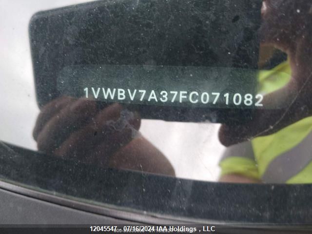 2015 Volkswagen Passat VIN: 1VWBV7A37FC071082 Lot: 12045547