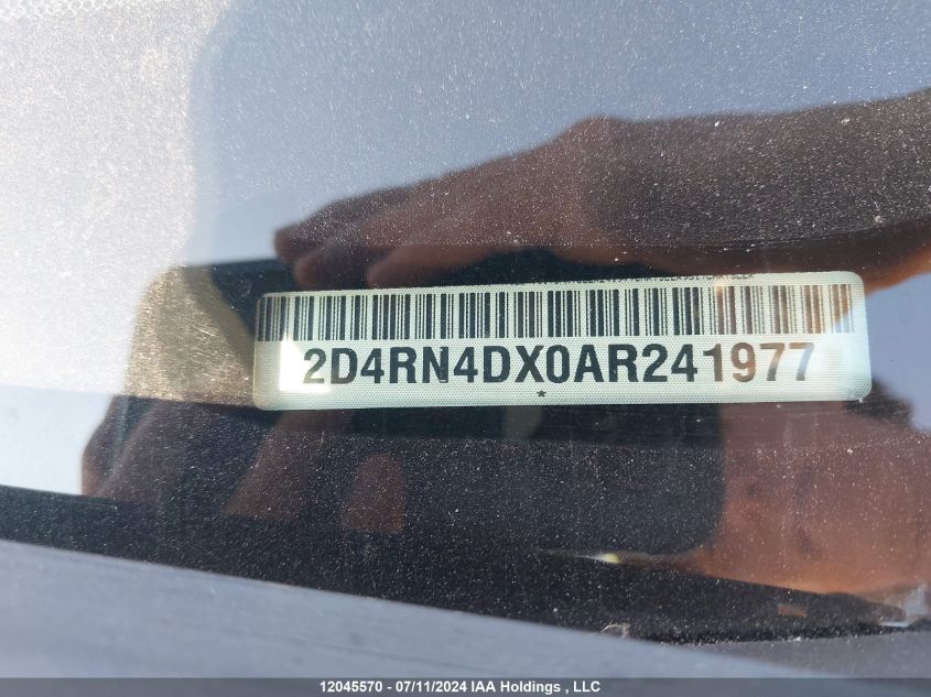 2010 Dodge Grand Caravan Se VIN: 2D4RN4DX0AR241977 Lot: 12045570