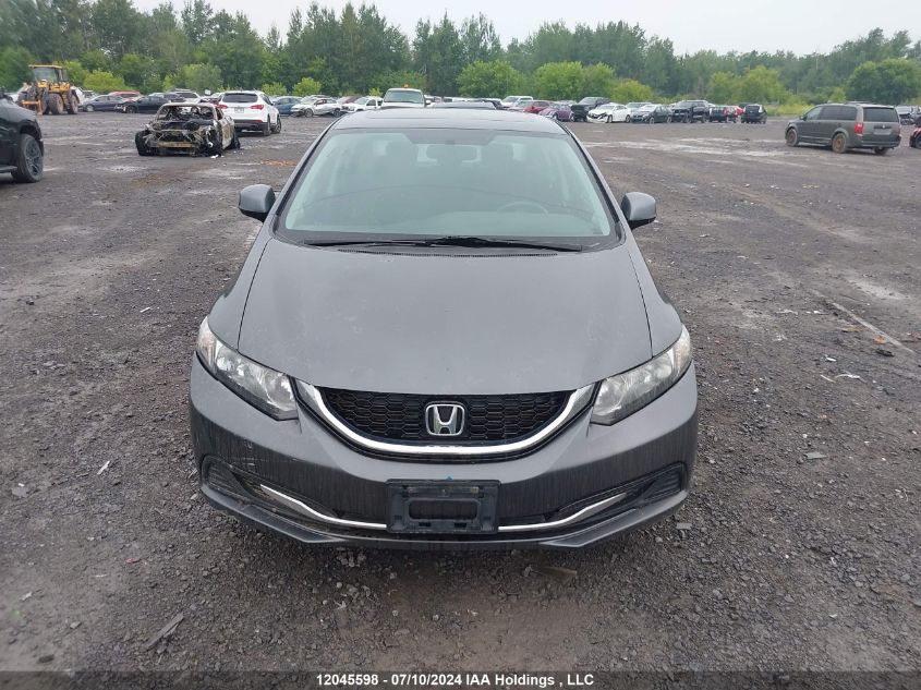 2013 Honda Civic Lx VIN: 2HGFB2E52DH011508 Lot: 12045598