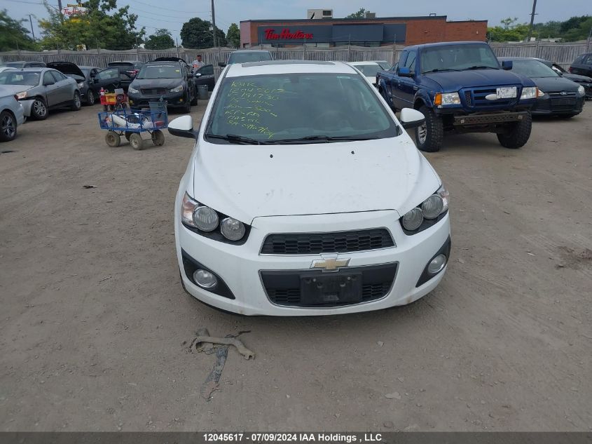 2015 Chevrolet Sonic Lt VIN: 1G1JC6SH8F4191730 Lot: 12045617