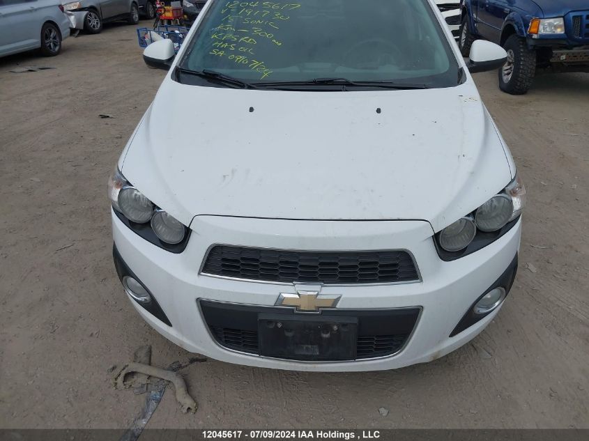 2015 Chevrolet Sonic Lt VIN: 1G1JC6SH8F4191730 Lot: 12045617