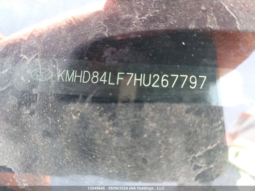 2017 Hyundai Elantra Gls VIN: KMHD84LF7HU267797 Lot: 12045640