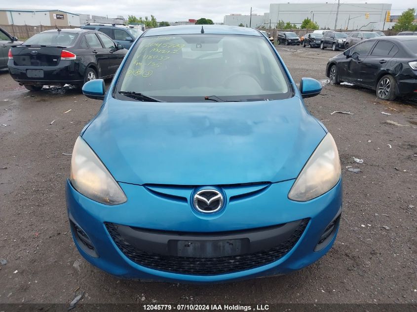 2011 Mazda Mazda2 VIN: JM1DE1HY0B0118037 Lot: 12045779