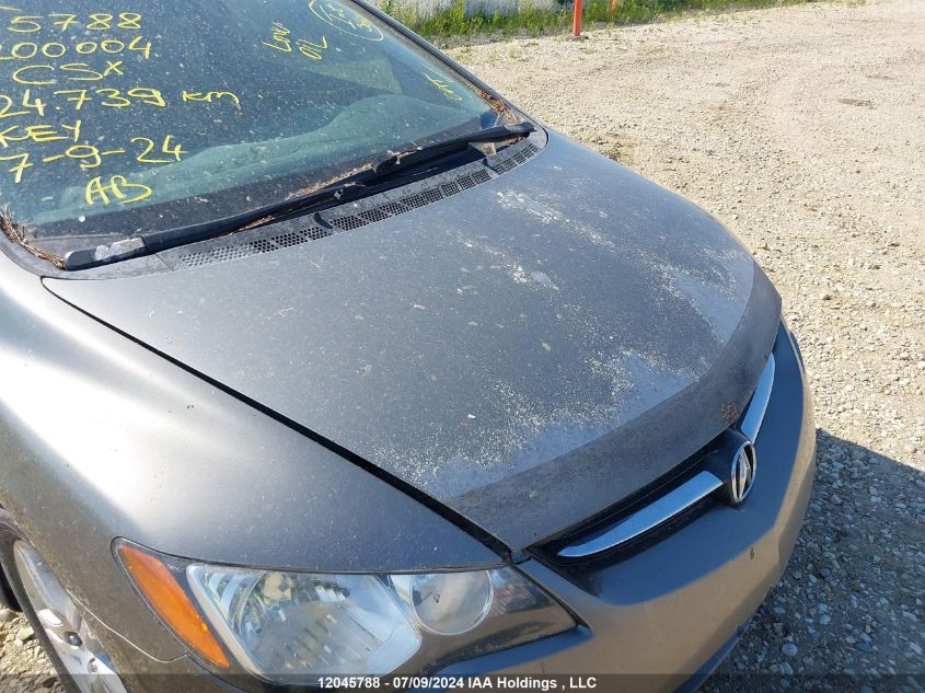 2008 Acura Csx VIN: 2HHFD55538H200004 Lot: 12045788