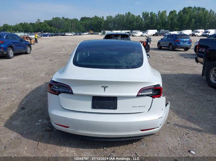 2019 Tesla Model 3 VIN: 5YJ3E1EB6KF393909 Lot: 12045797