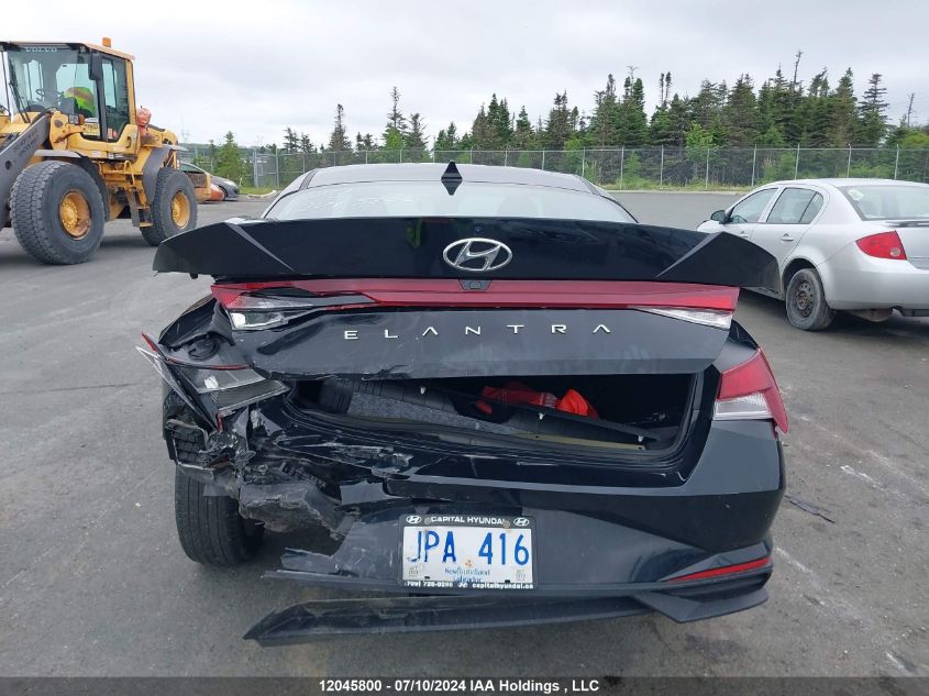 2022 Hyundai Elantra Sel VIN: KMHLM4AG0NU245087 Lot: 12045800