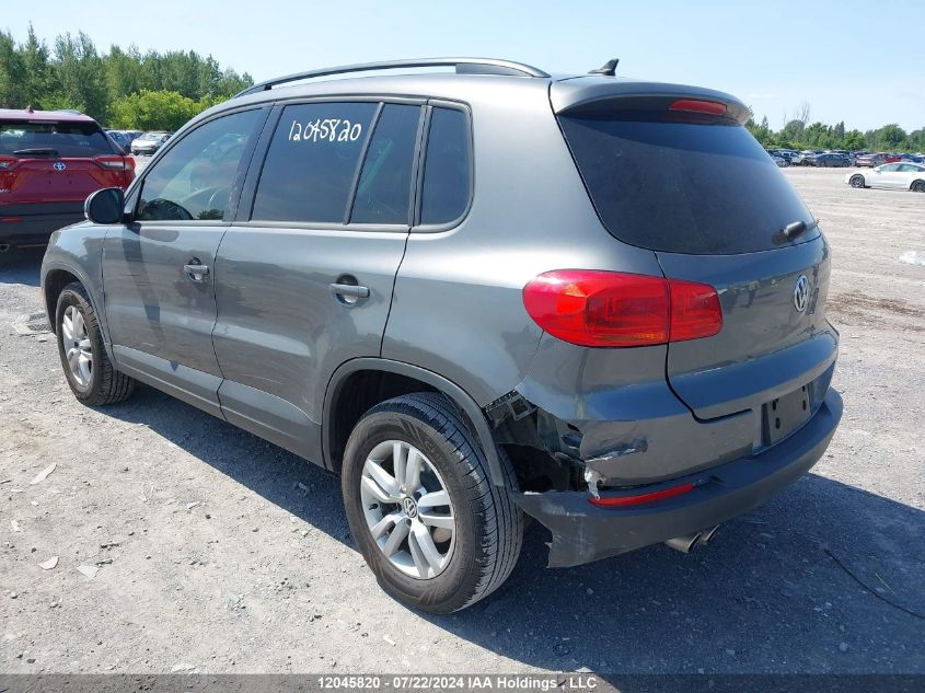 2016 Volkswagen Tiguan VIN: WVGKV7AXXGW095197 Lot: 12045820