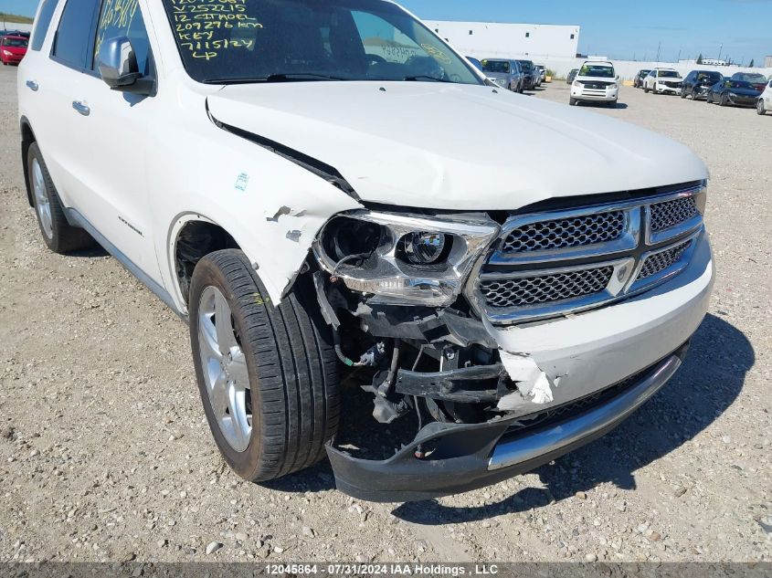 2012 Dodge Durango Citadel VIN: 1C4SDJET6CC252215 Lot: 12045864