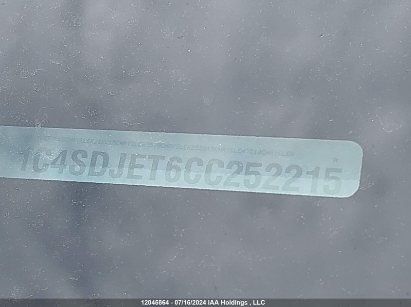 2012 Dodge Durango Citadel VIN: 1C4SDJET6CC252215 Lot: 12045864