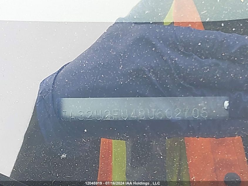 2011 Mitsubishi Lancer VIN: JA32U2FU4BU602705 Lot: 12045919