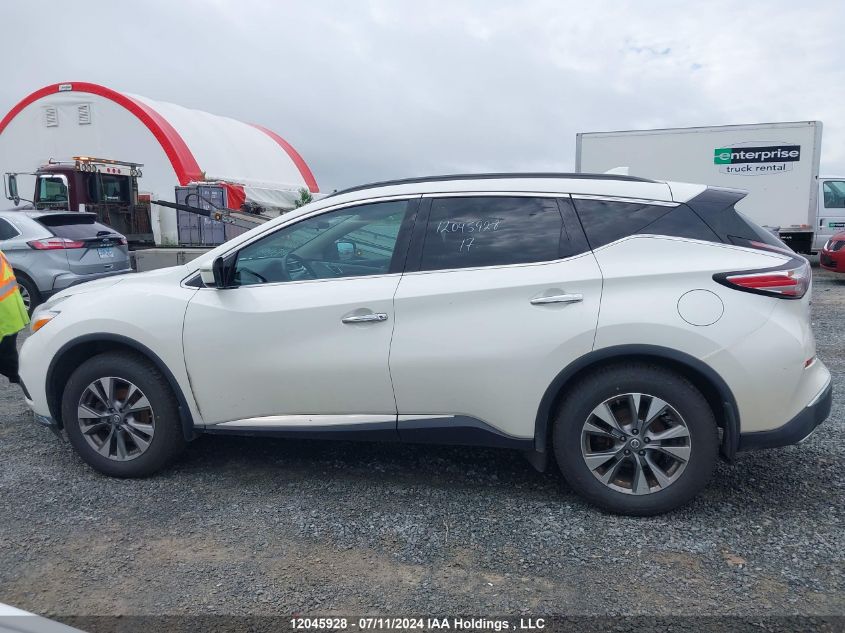 2017 Nissan Murano S/Sl/Sv/Platinum VIN: 5N1AZ2MH4HN170443 Lot: 12045928