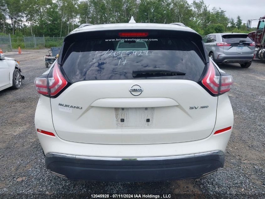 2017 Nissan Murano S/Sl/Sv/Platinum VIN: 5N1AZ2MH4HN170443 Lot: 12045928