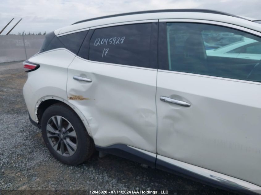 2017 Nissan Murano S/Sl/Sv/Platinum VIN: 5N1AZ2MH4HN170443 Lot: 12045928