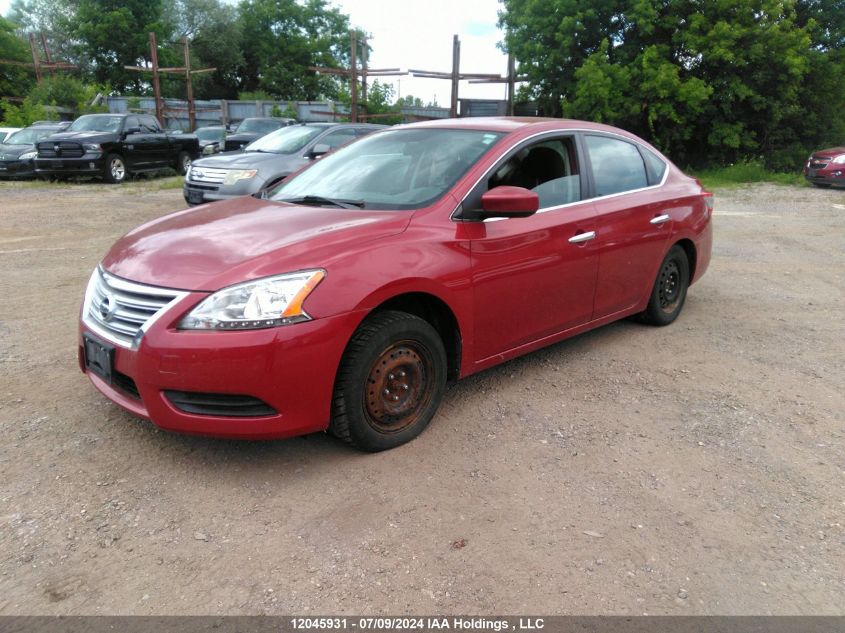 2014 Nissan Sentra S/Sv/Sr/Sl VIN: 3N1AB7AP1EL650200 Lot: 12045931