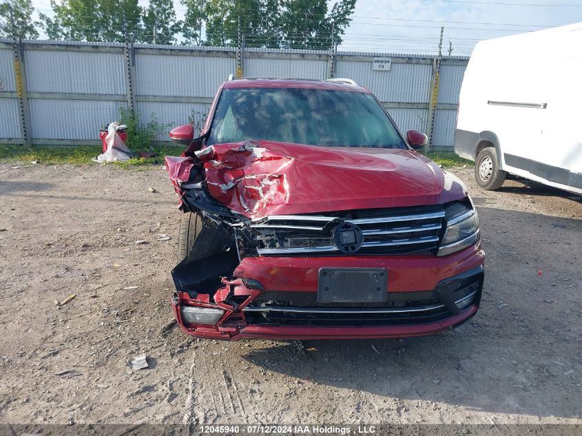 2018 Volkswagen Tiguan Sel Premium VIN: 3VV4B7AX1JM212440 Lot: 12045940