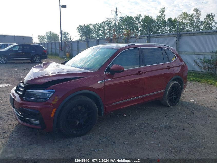 2018 Volkswagen Tiguan Sel Premium VIN: 3VV4B7AX1JM212440 Lot: 12045940