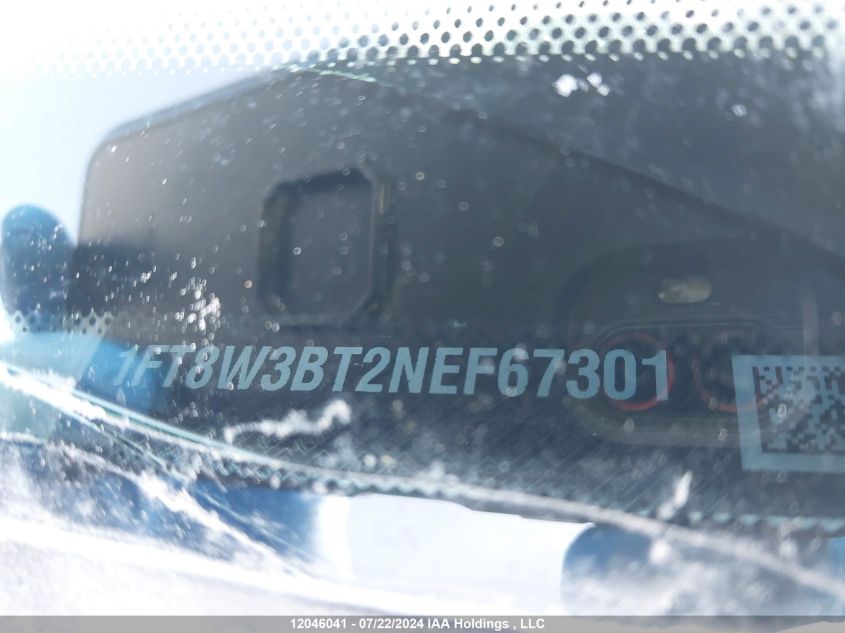 2022 Ford F350 Super Duty VIN: 1FT8W3BT2NEF67301 Lot: 12046041
