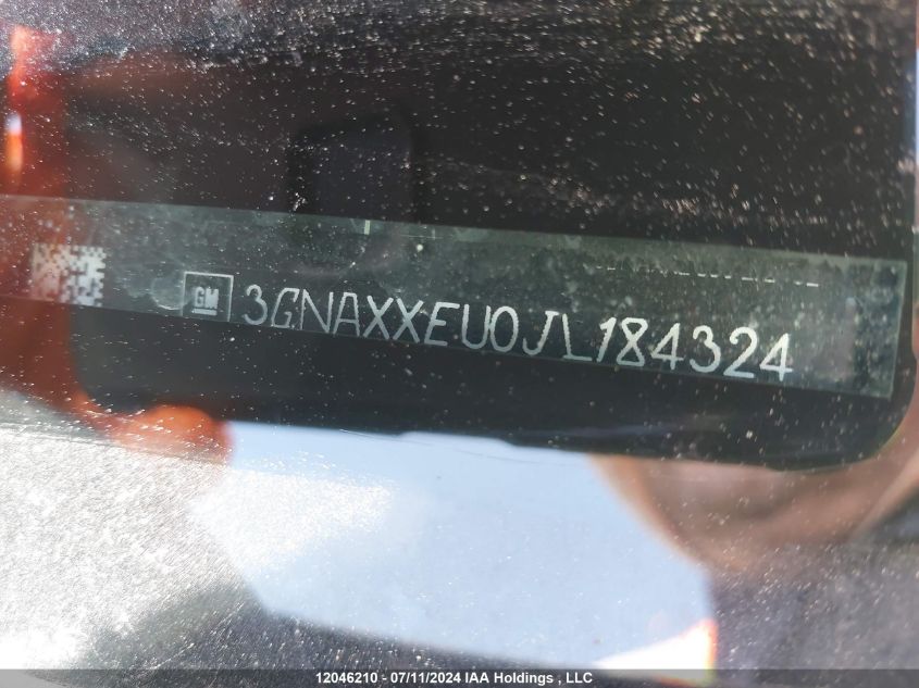 2018 Chevrolet Equinox VIN: 3GNAXXEU0JL184324 Lot: 12046210