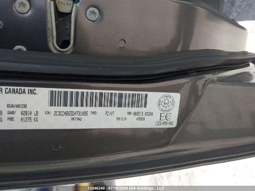 2013 Chrysler 300 S VIN: 2C3CCABG5DH731095 Lot: 12046240