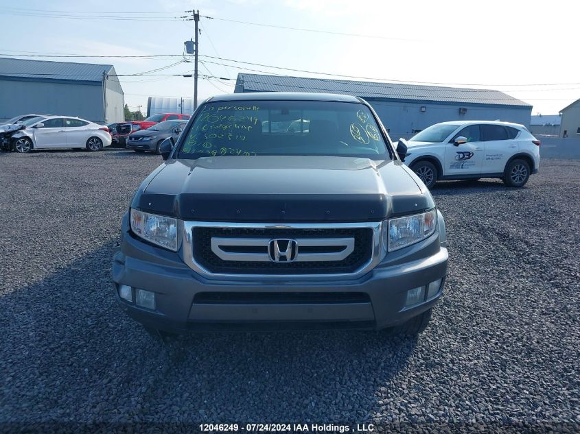 2011 Honda Ridgeline Rtl VIN: 5FPYK1F51BB502310 Lot: 12046249