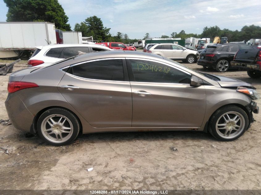 2012 Hyundai Elantra Gls VIN: 5NPDH4AEXCH088932 Lot: 12046288
