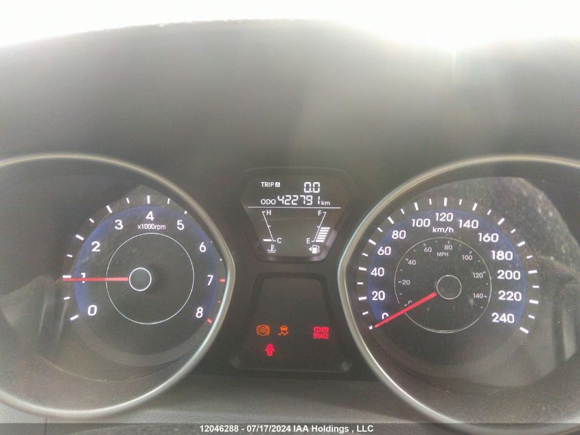 2012 Hyundai Elantra Gls VIN: 5NPDH4AEXCH088932 Lot: 12046288