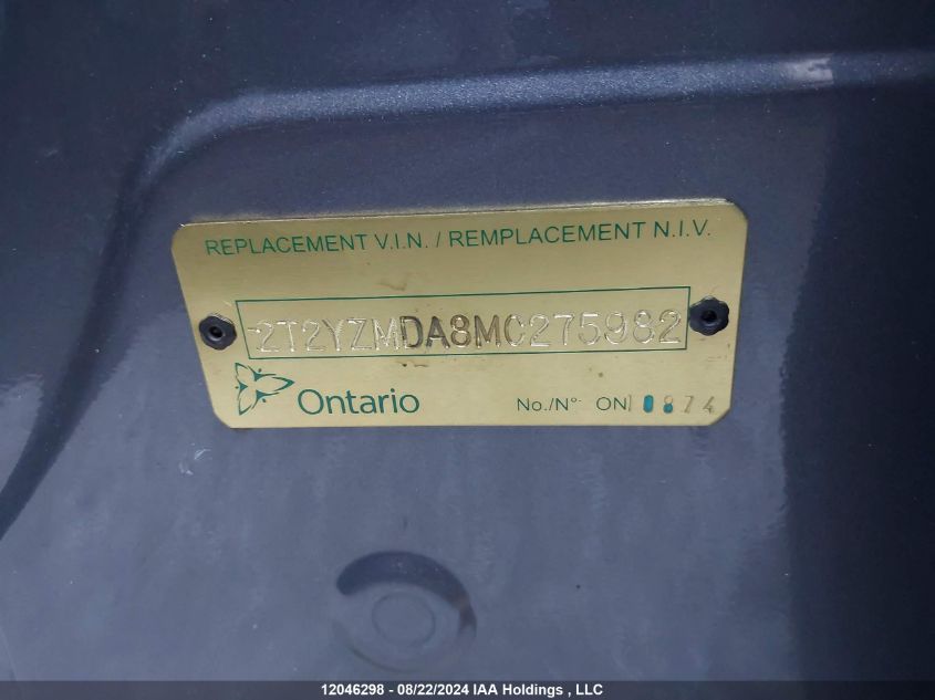 2021 Lexus Rx 350 F Sport VIN: 2T2YZMDA8MC275982 Lot: 12046298