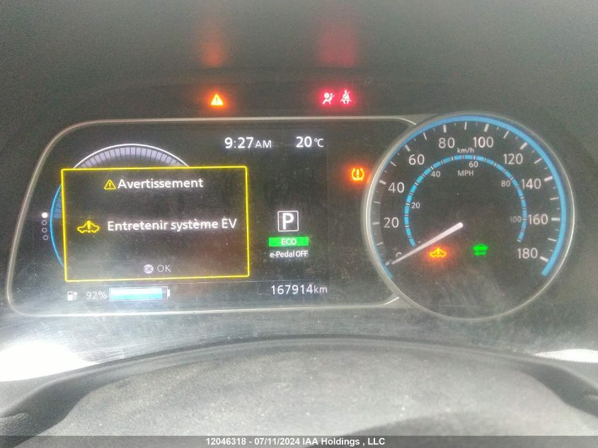 2018 Nissan Leaf VIN: 1N4AZ1CP6JC313939 Lot: 12046318