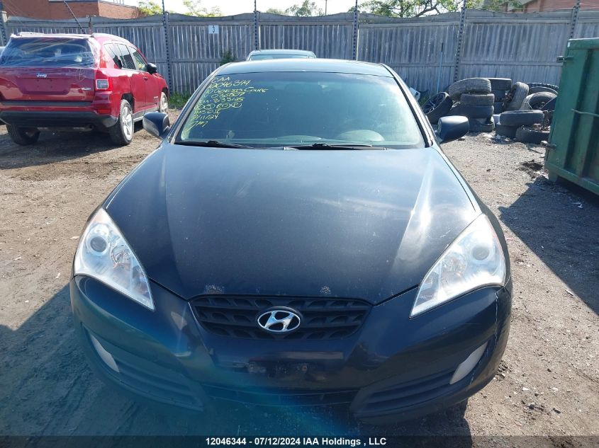 2010 Hyundai Genesis Coupe 2.0T VIN: KMHHT6KD0AU036807 Lot: 12046344