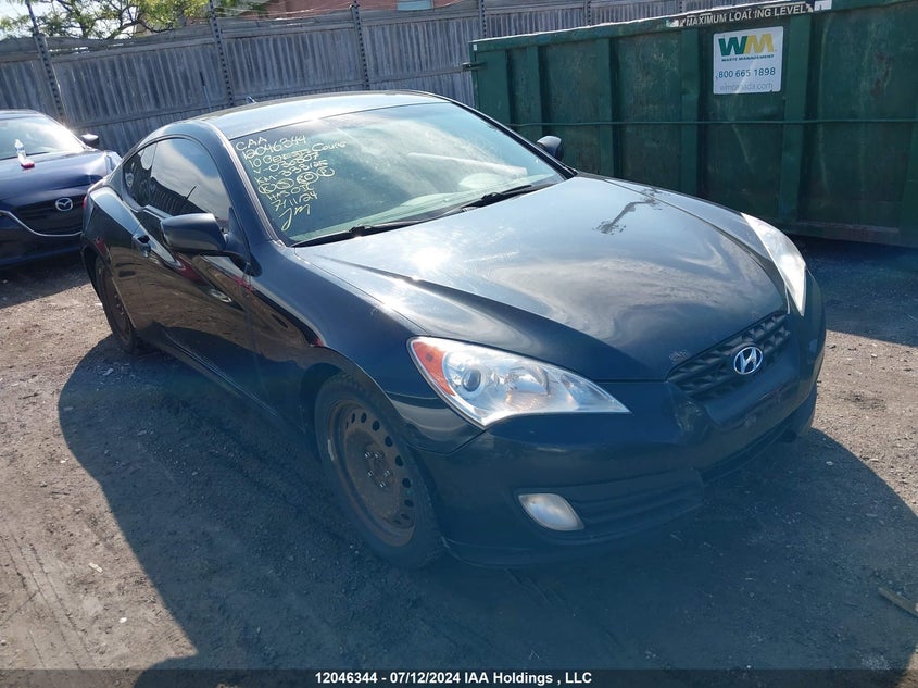 2010 Hyundai Genesis Coupe 2.0T VIN: KMHHT6KD0AU036807 Lot: 12046344