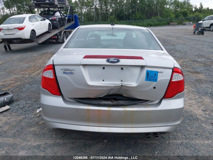 2012 Ford Fusion Se VIN: 3FAHP0HAXCR110771 Lot: 12046356