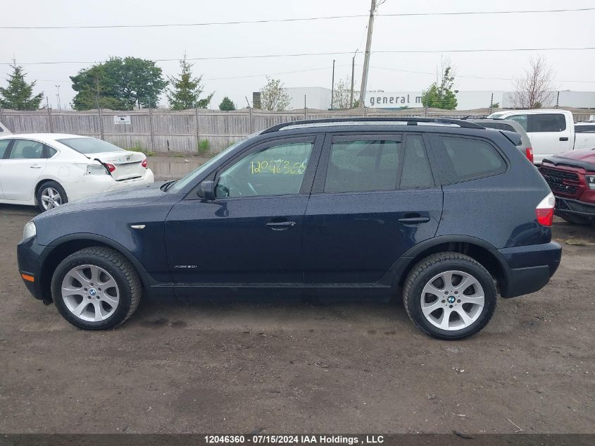 2009 BMW X3 xDrive30I VIN: WBXPC93479WJ30458 Lot: 12046360