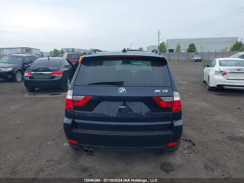 2009 BMW X3 xDrive30I VIN: WBXPC93479WJ30458 Lot: 12046360