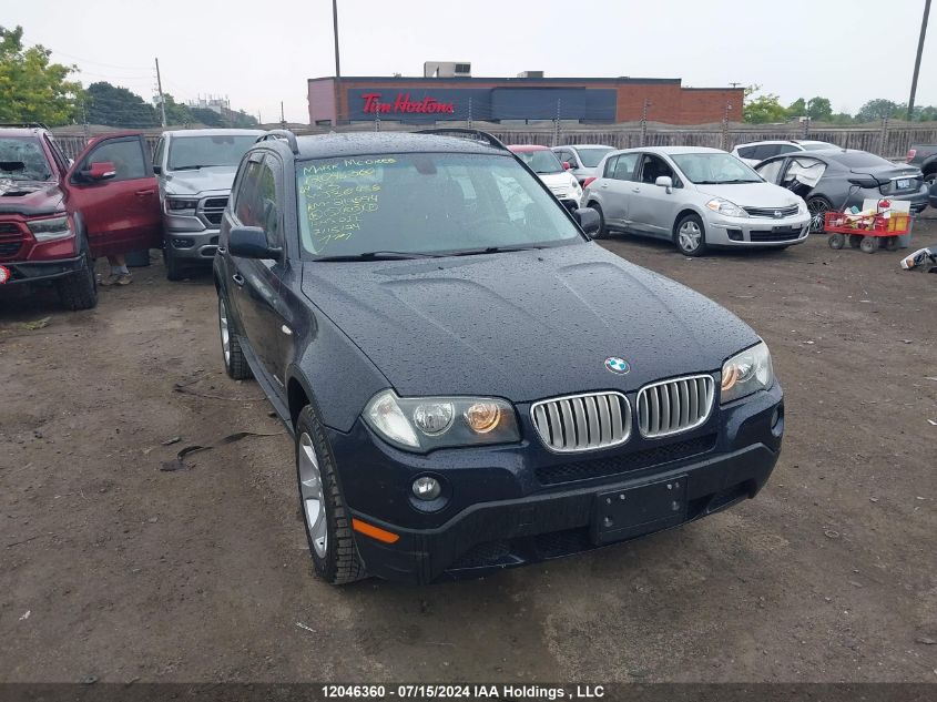 2009 BMW X3 xDrive30I VIN: WBXPC93479WJ30458 Lot: 12046360