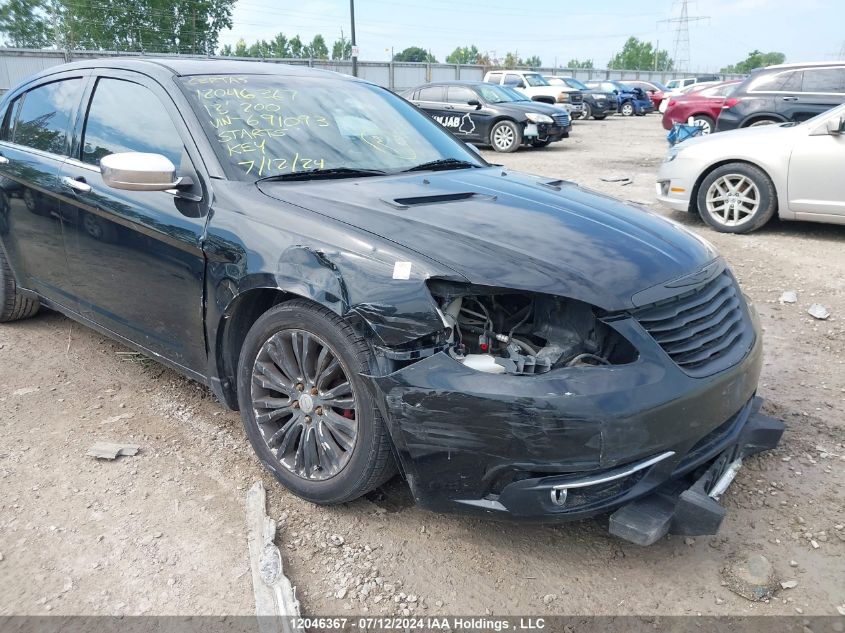 2013 Chrysler 200 Limited VIN: 1C3CCBCG3DN691093 Lot: 12046367