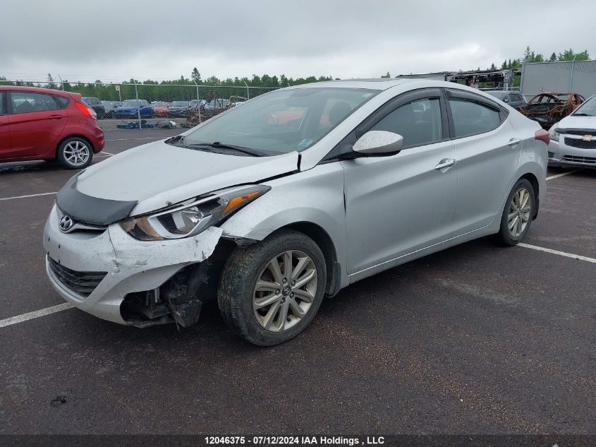 2016 Hyundai Elantra Sport Appearance VIN: KMHDH4AE1GU569384 Lot: 12046375