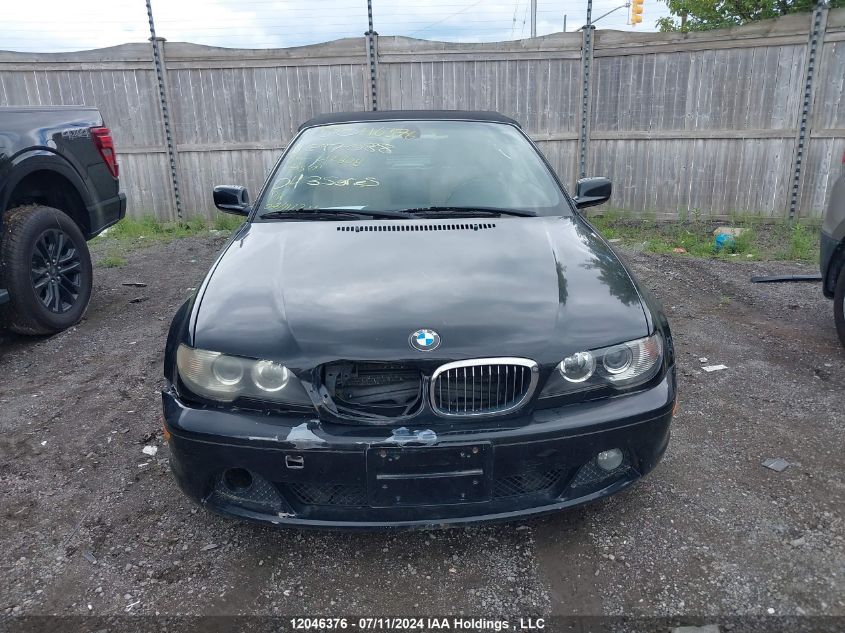 2004 BMW 325 Ci VIN: WBABW33494PG97088 Lot: 12046376