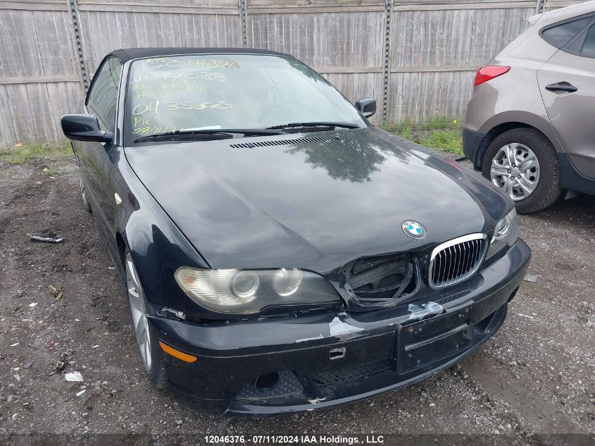 2004 BMW 325 Ci VIN: WBABW33494PG97088 Lot: 12046376